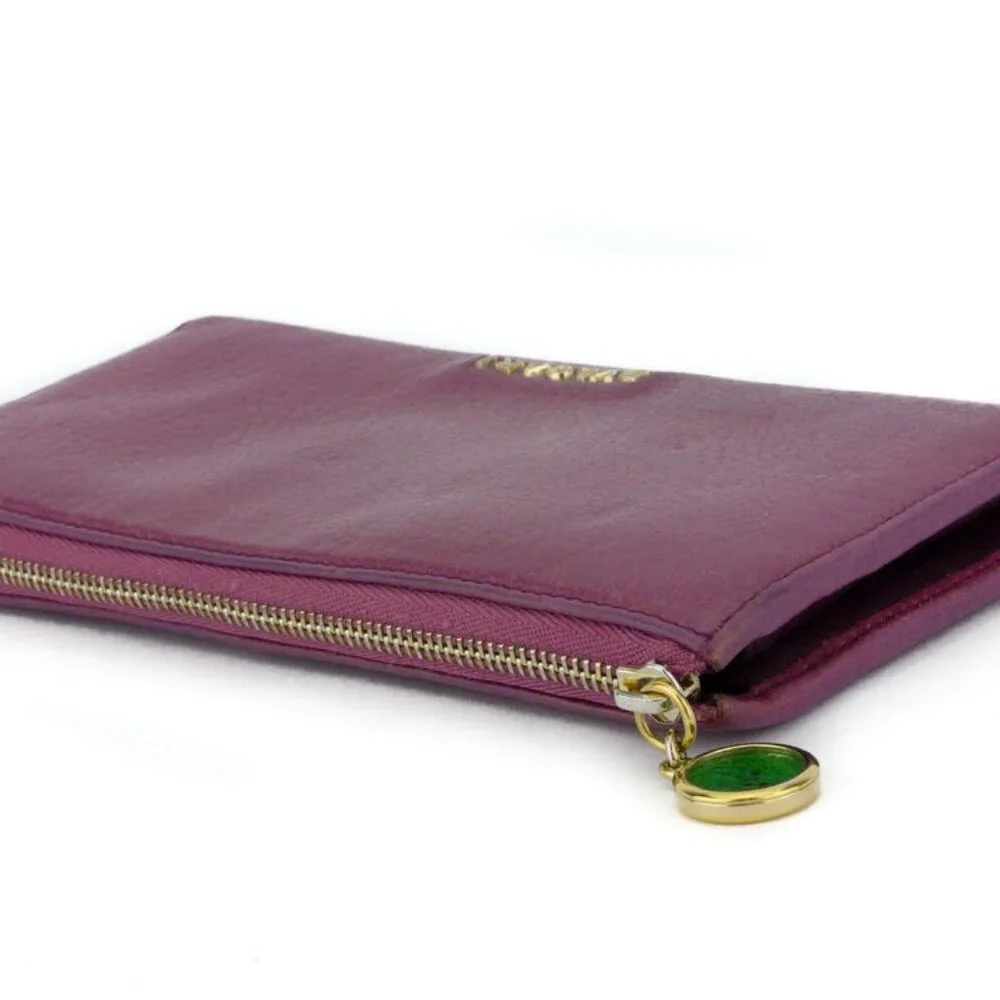 BVLGARI wallet Monete leather Auth used T9949 - Picture 2 of 8
